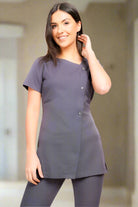 Beau Ladies Slope Neck Beauty Tunic Beauty Tunics La Beeby Grey 6