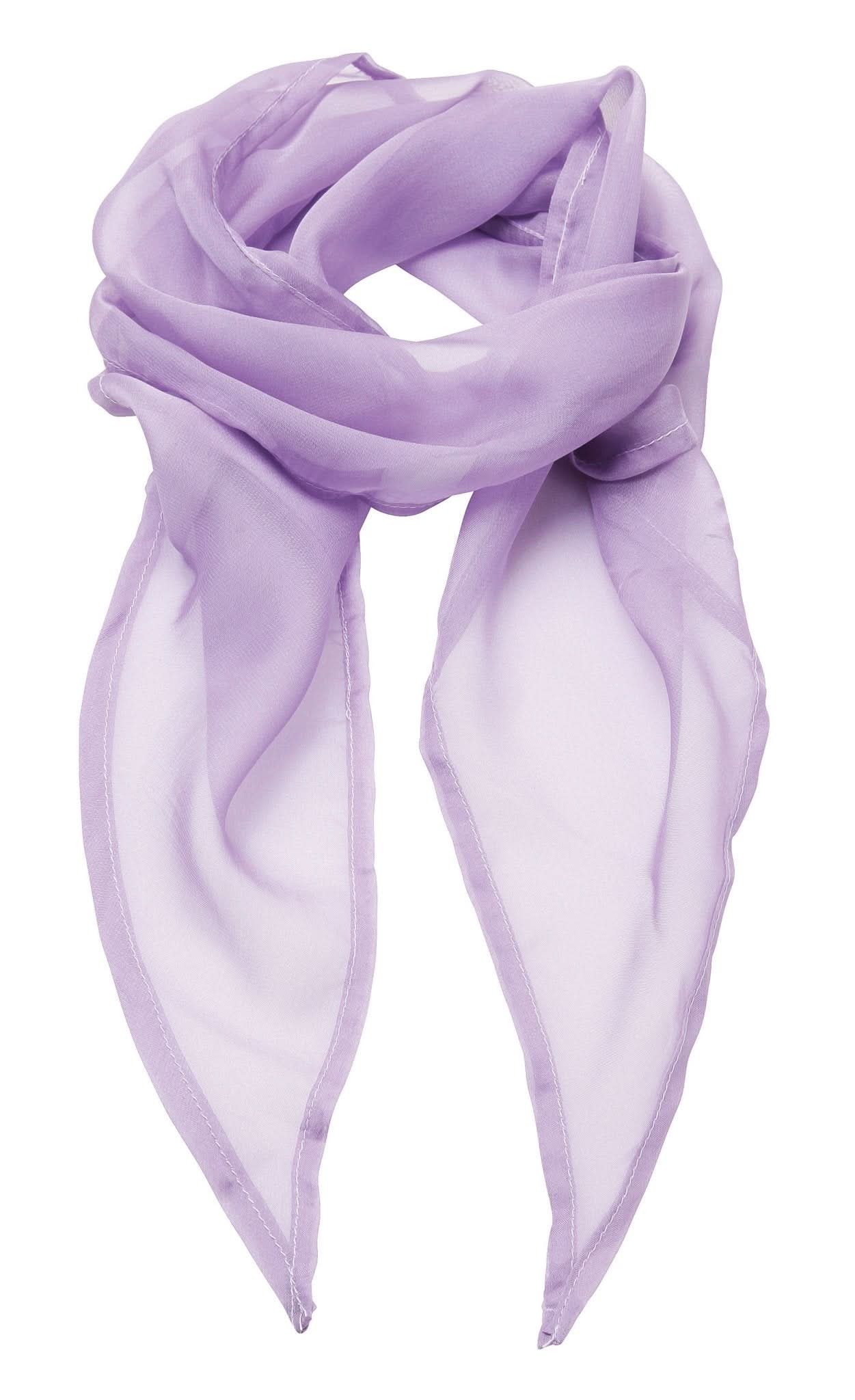 PR740: Ladies Chiffon Scarf Scarves Premier Lilac Regular