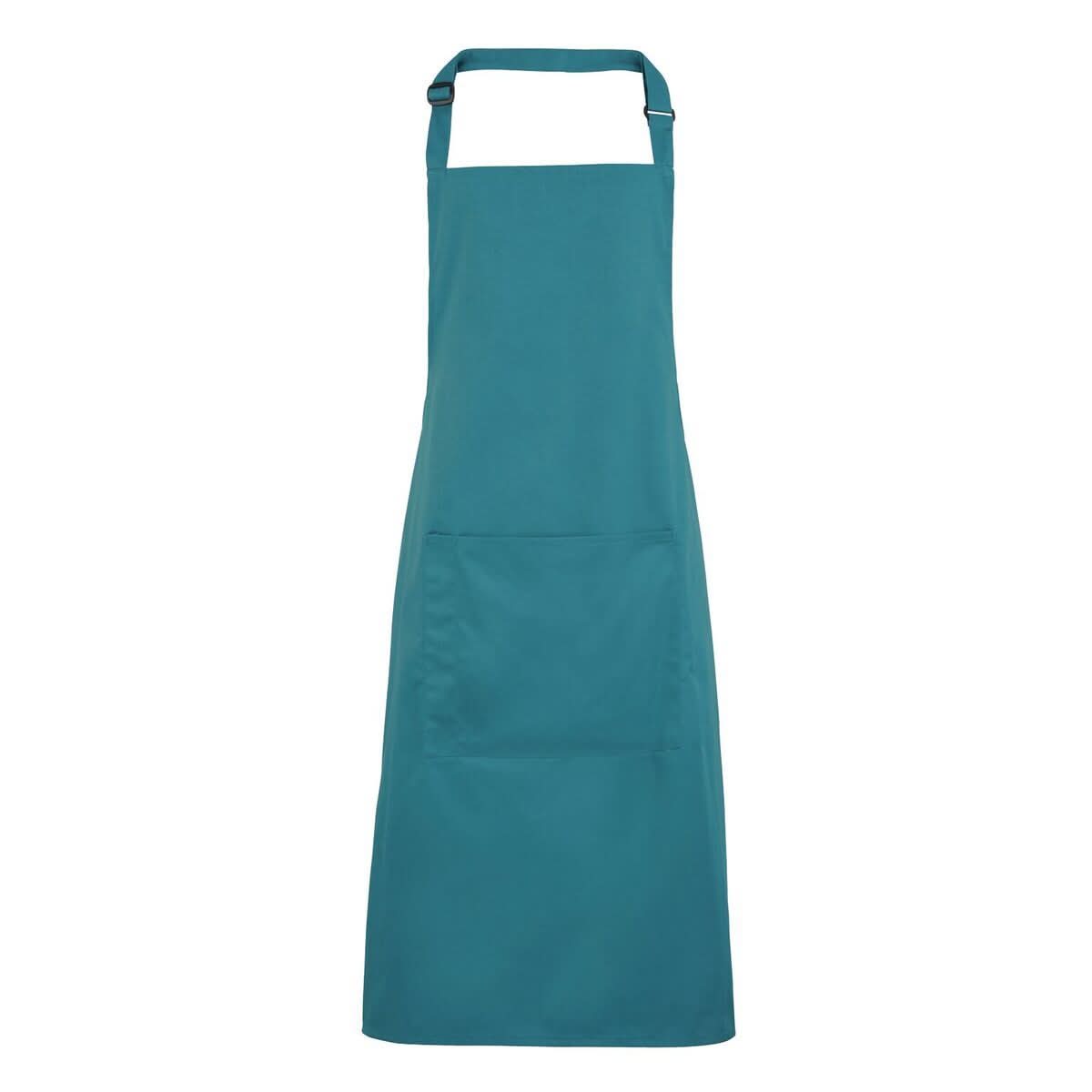 Colours Bib Apron - with Pocket Aprons Premier Teal