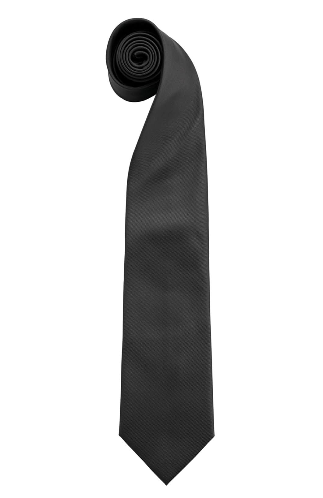 PR765: Colours Fashion Tie Ties Premier Black Regular