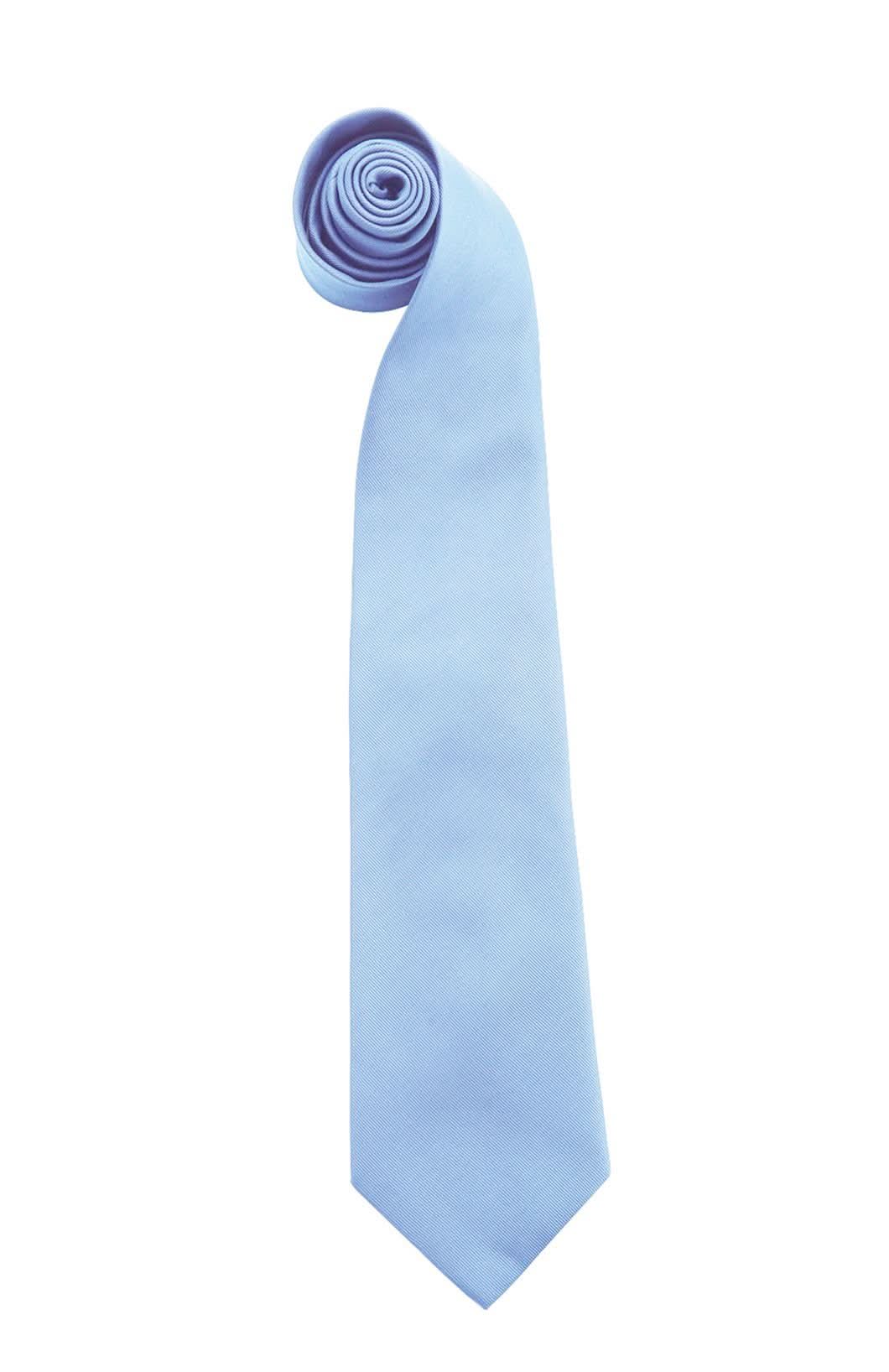 PR765: Colours Fashion Tie Ties Premier Mid Blue Regular