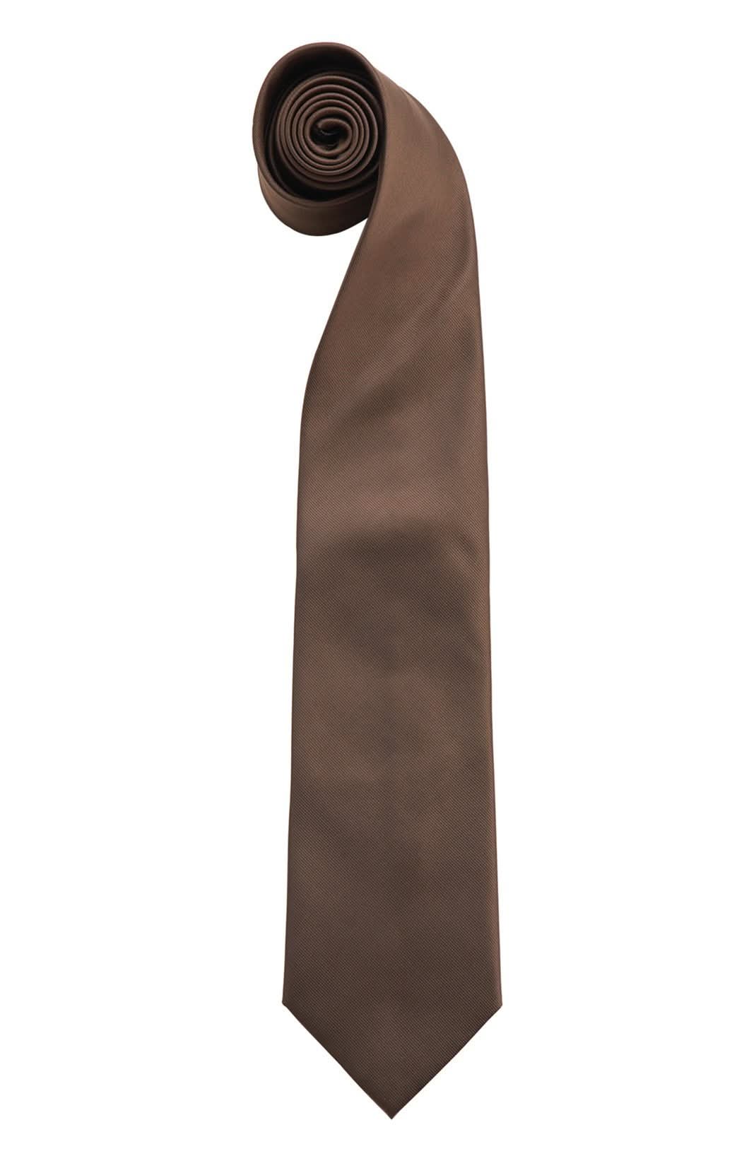 PR765: Colours Fashion Tie Ties Premier Brown Regular
