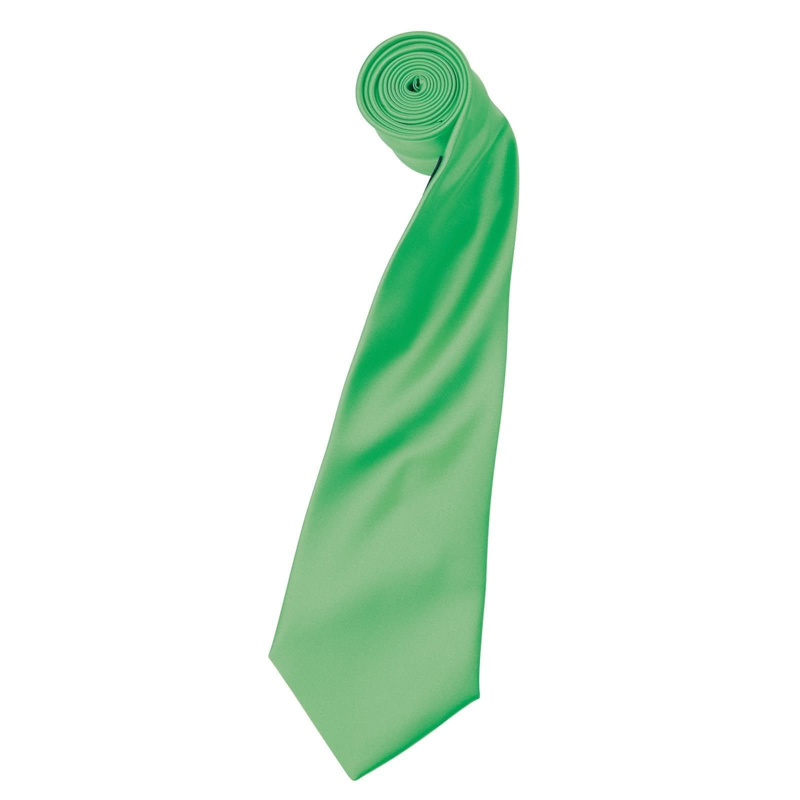 PR750: Colours Satin Tie Ties Premier Apple Regular