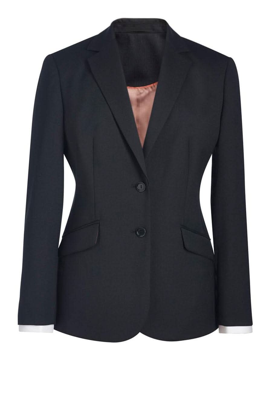 Connaught Classic Fit Ladies Suit Jacket Ladies Suit Jacket Brook Taverner Black 8 Short