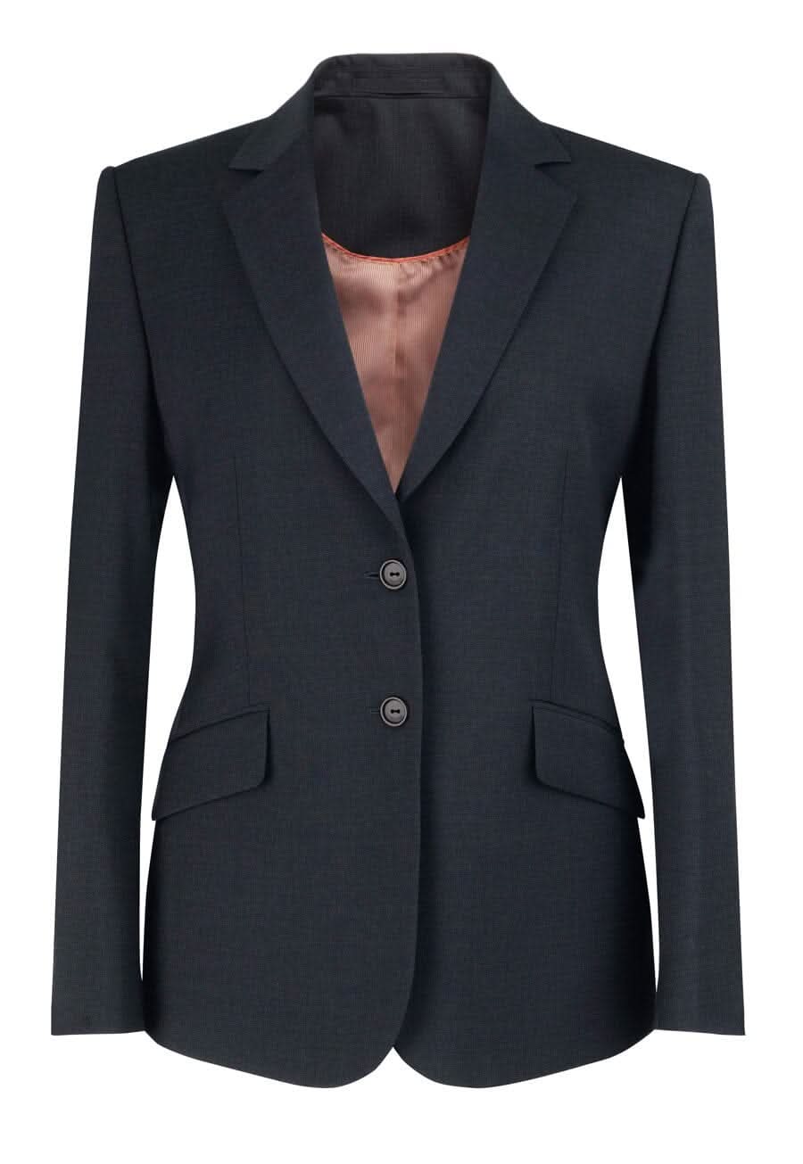 Connaught Classic Fit Ladies Suit Jacket Ladies Suit Jacket Brook Taverner Charcoal 8 Short