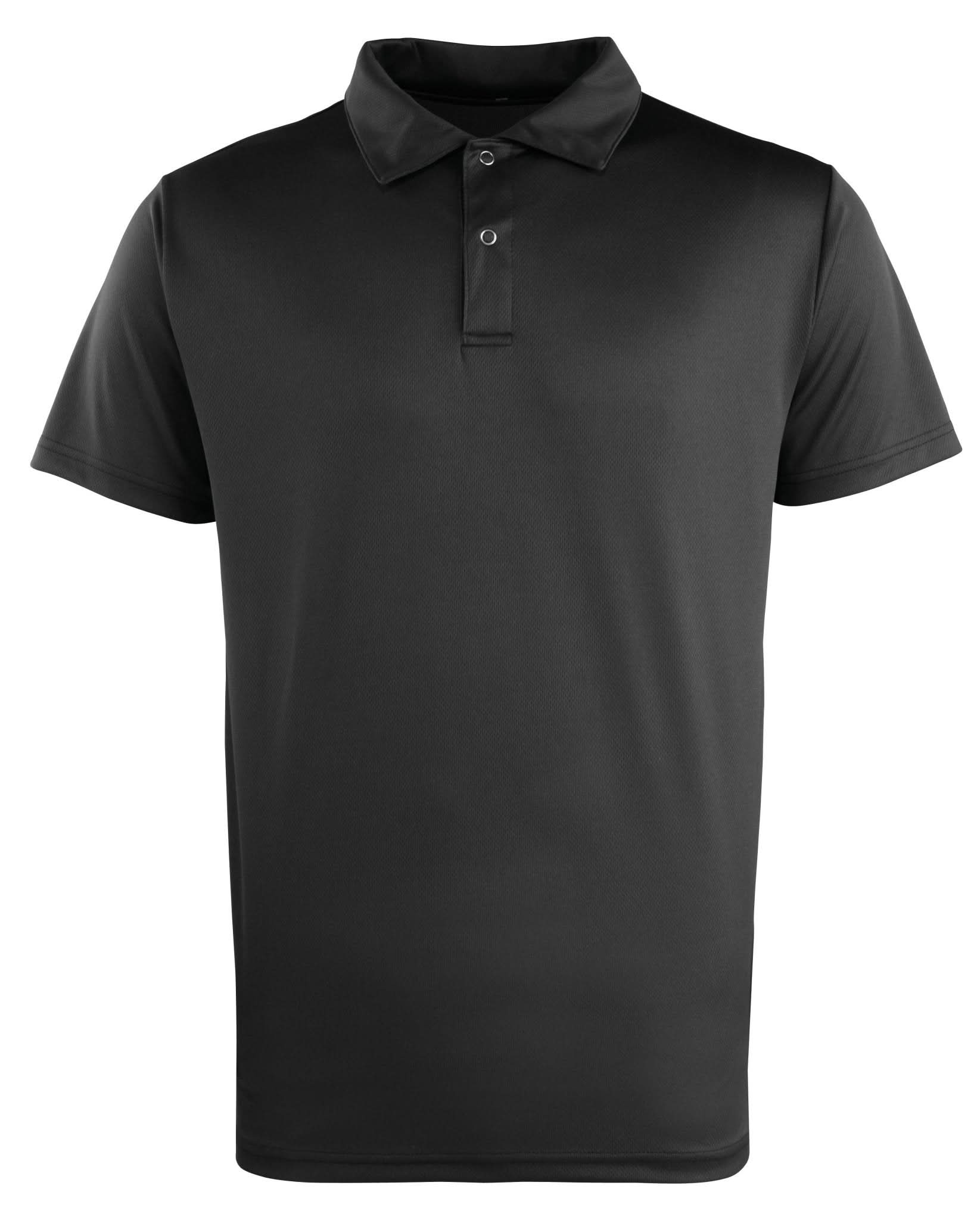 PR6112: Unisex Studded Polo Shirt Hospitality T-Shirts Premier Black XS