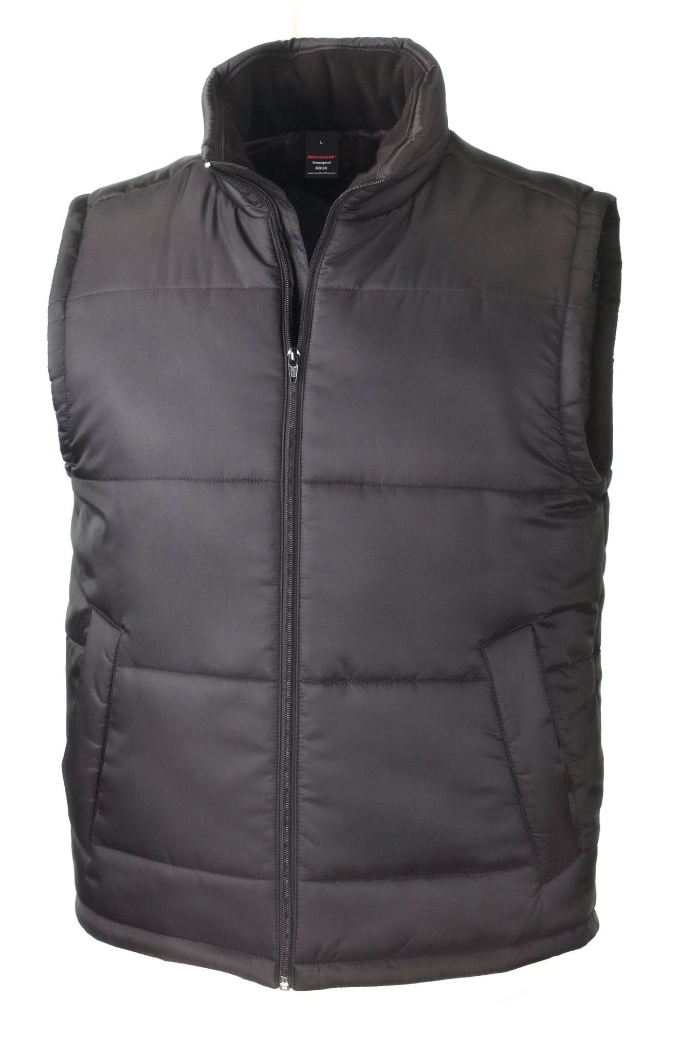 R208X: Result Core Mens Bodywarmer Mens Bodywarmers Result Core Black XS
