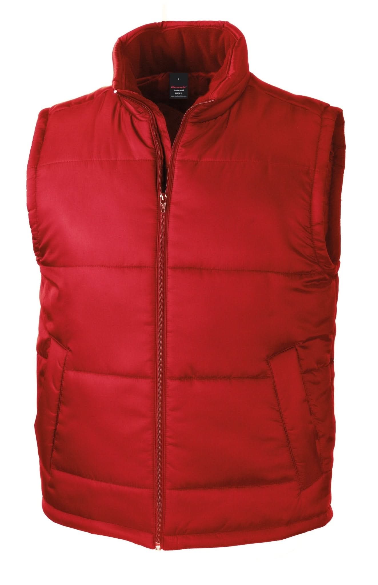 R208X: Result Core Mens Bodywarmer Mens Bodywarmers Result Core Red XS