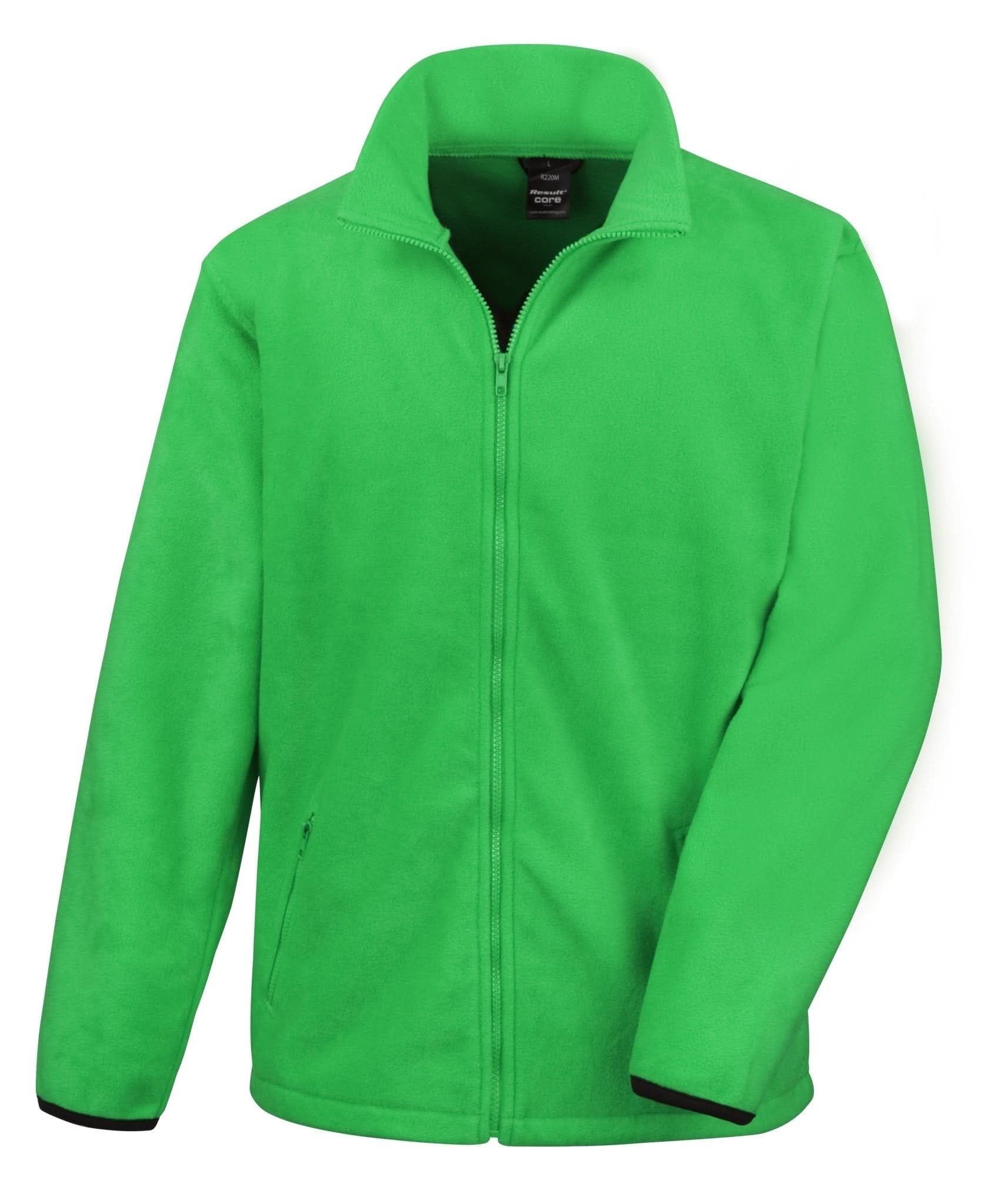 R220X: Result Core Mens Fleece Mens Fleeces Result Core Vivid Green S