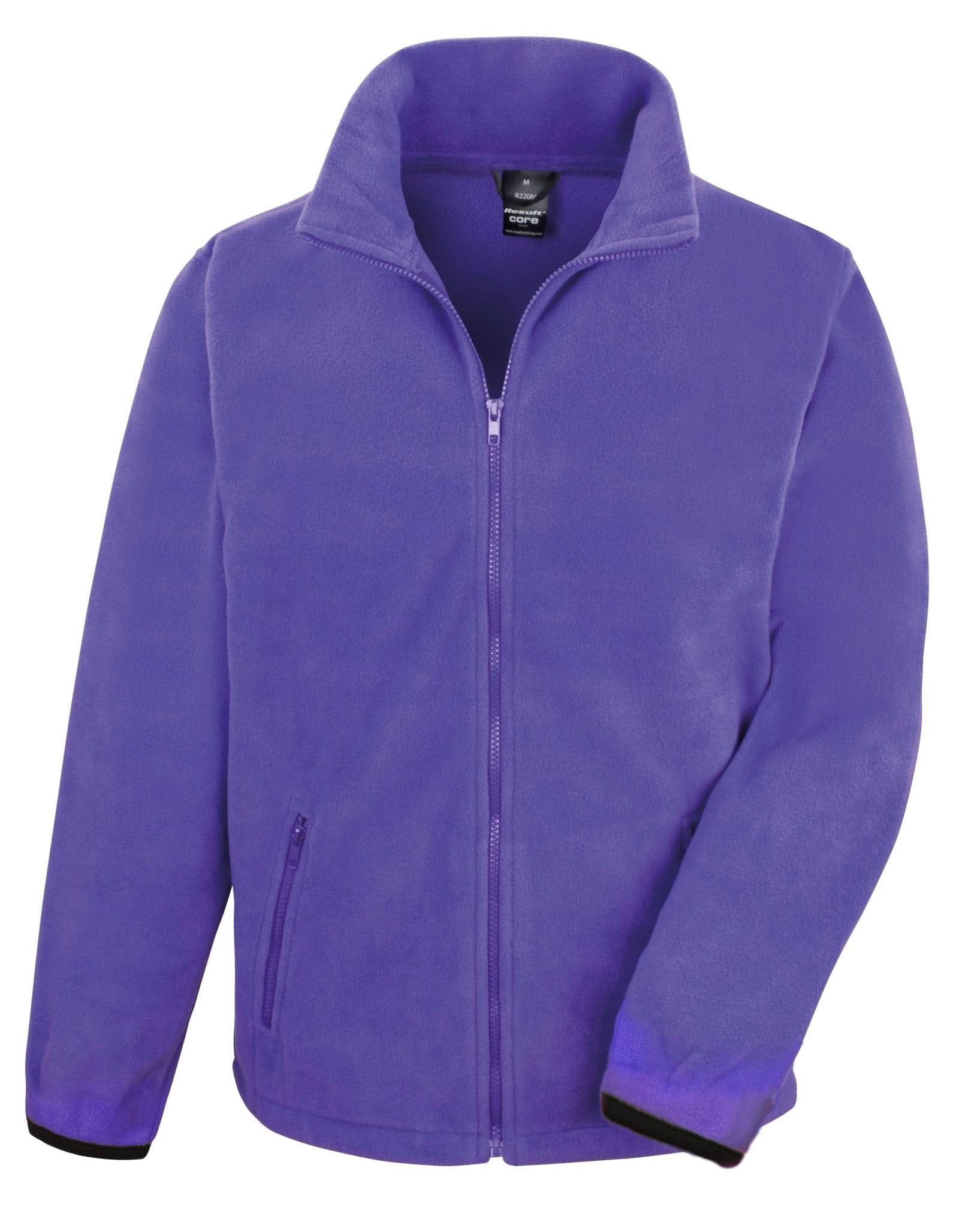 R220X: Result Core Mens Fleece Mens Fleeces Result Core Purple XS