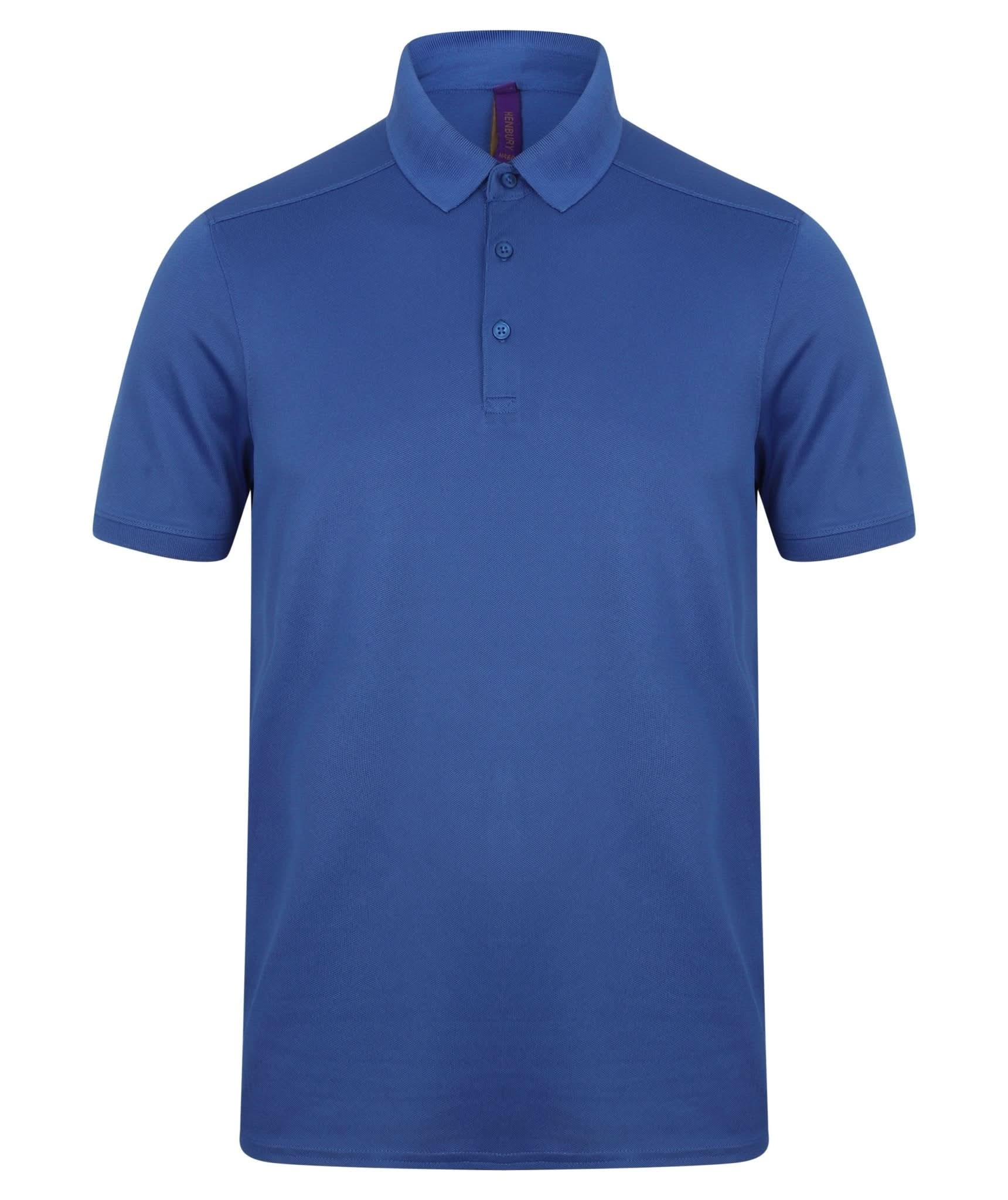 HB460: Mens Slim Fit Stretch Wicking Polo Mens Polos Henbury