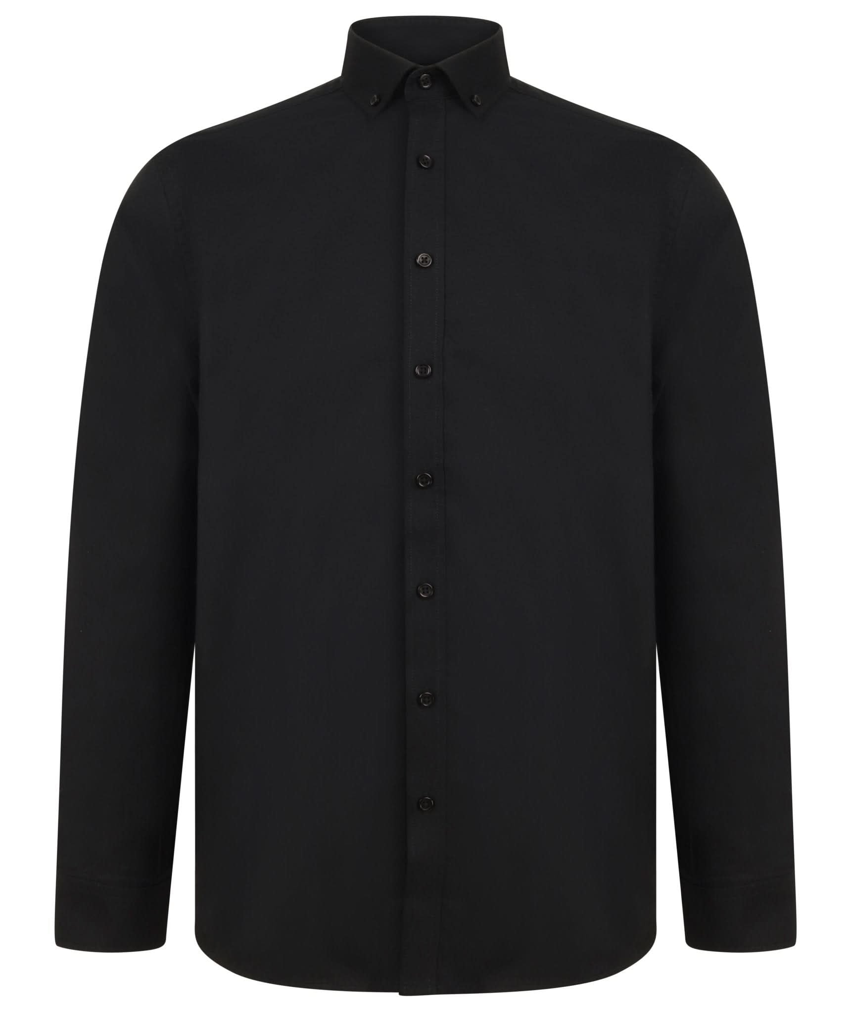 HB512: Modern Mens Long Sleeve Oxford Shirt Mens Long Sleeve Shirts Henbury