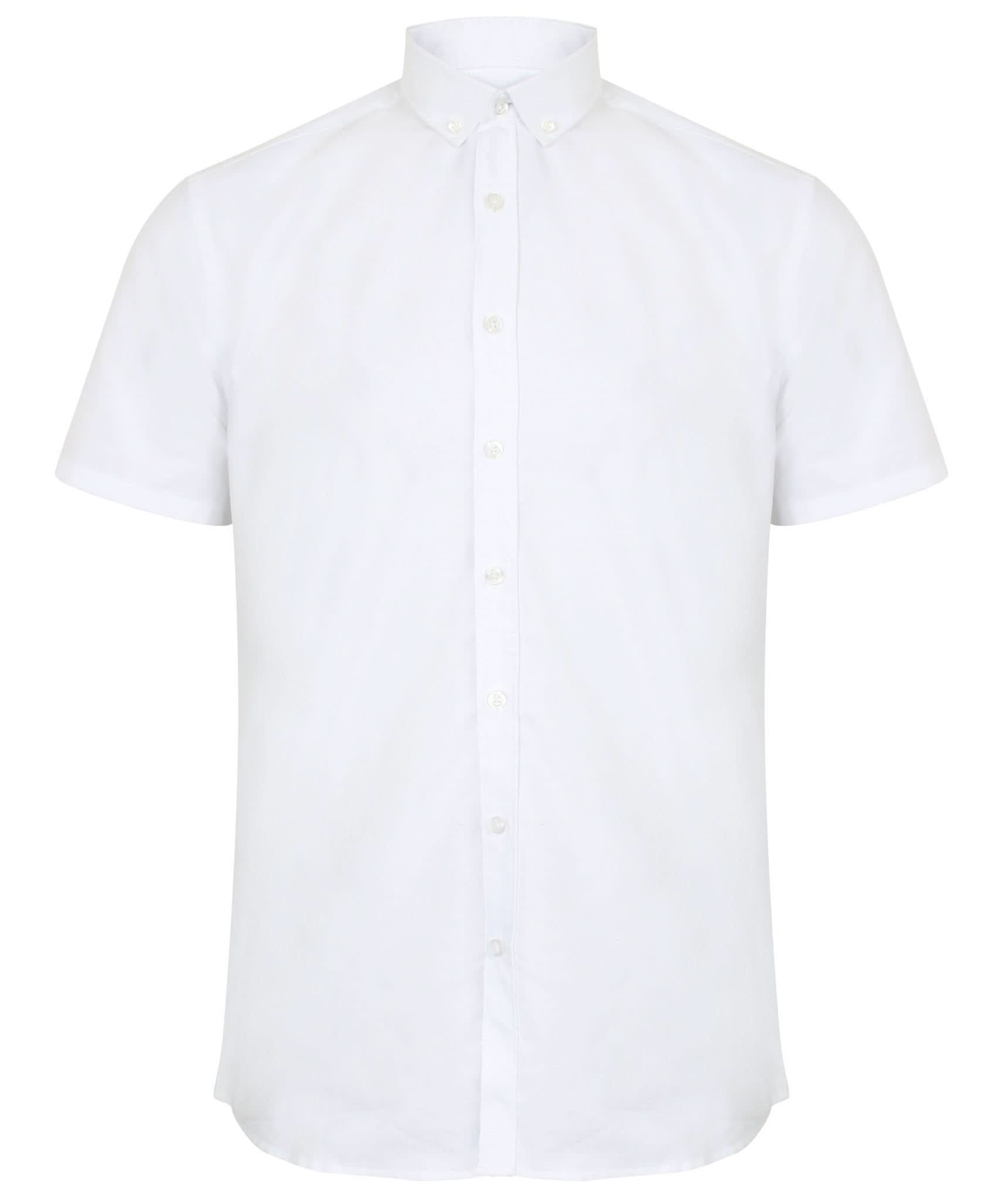 HB517: Modern Mens Oxford Shirt Mens Short Sleeve Shirts Henbury