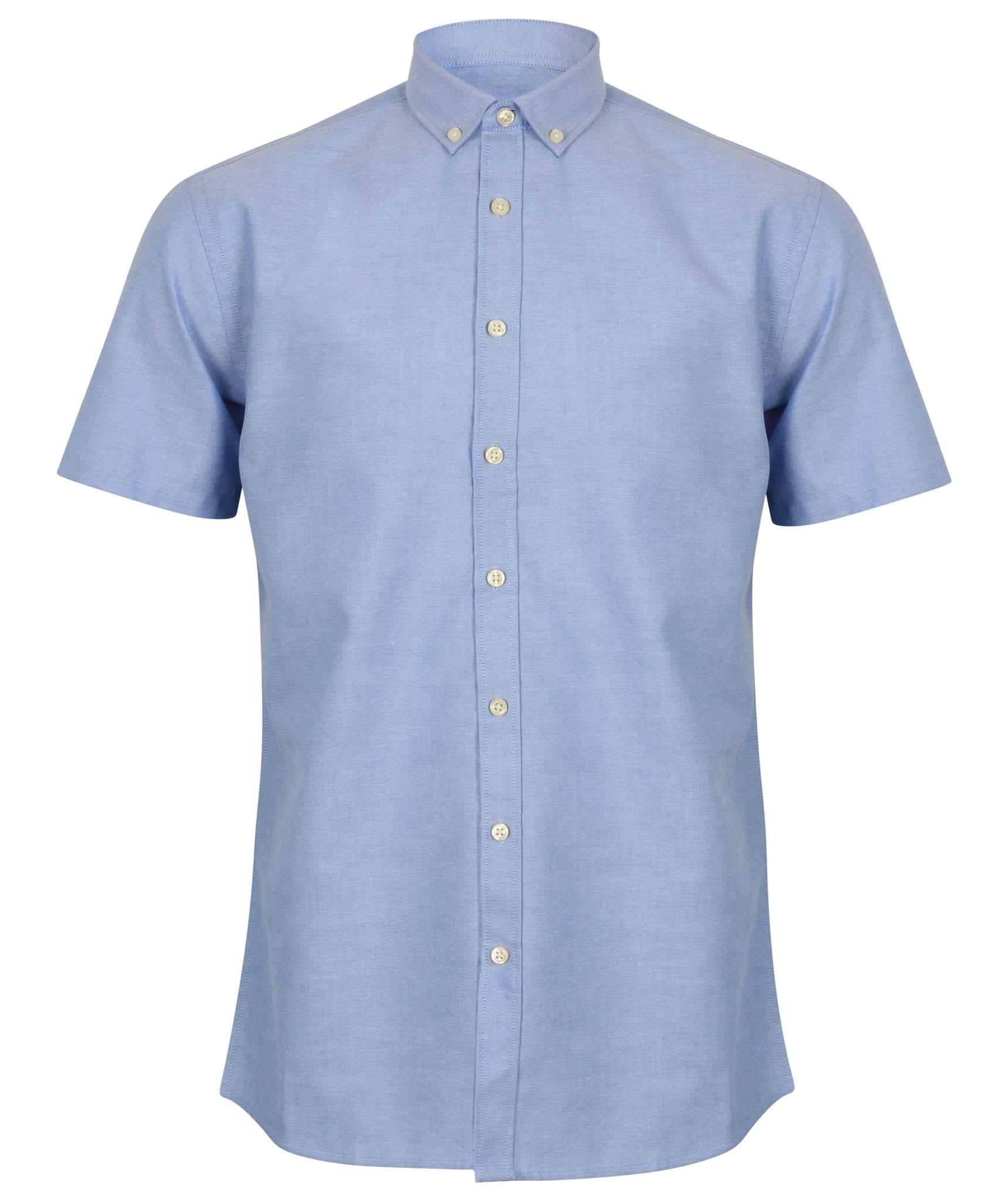 HB517: Modern Mens Oxford Shirt Mens Short Sleeve Shirts Henbury