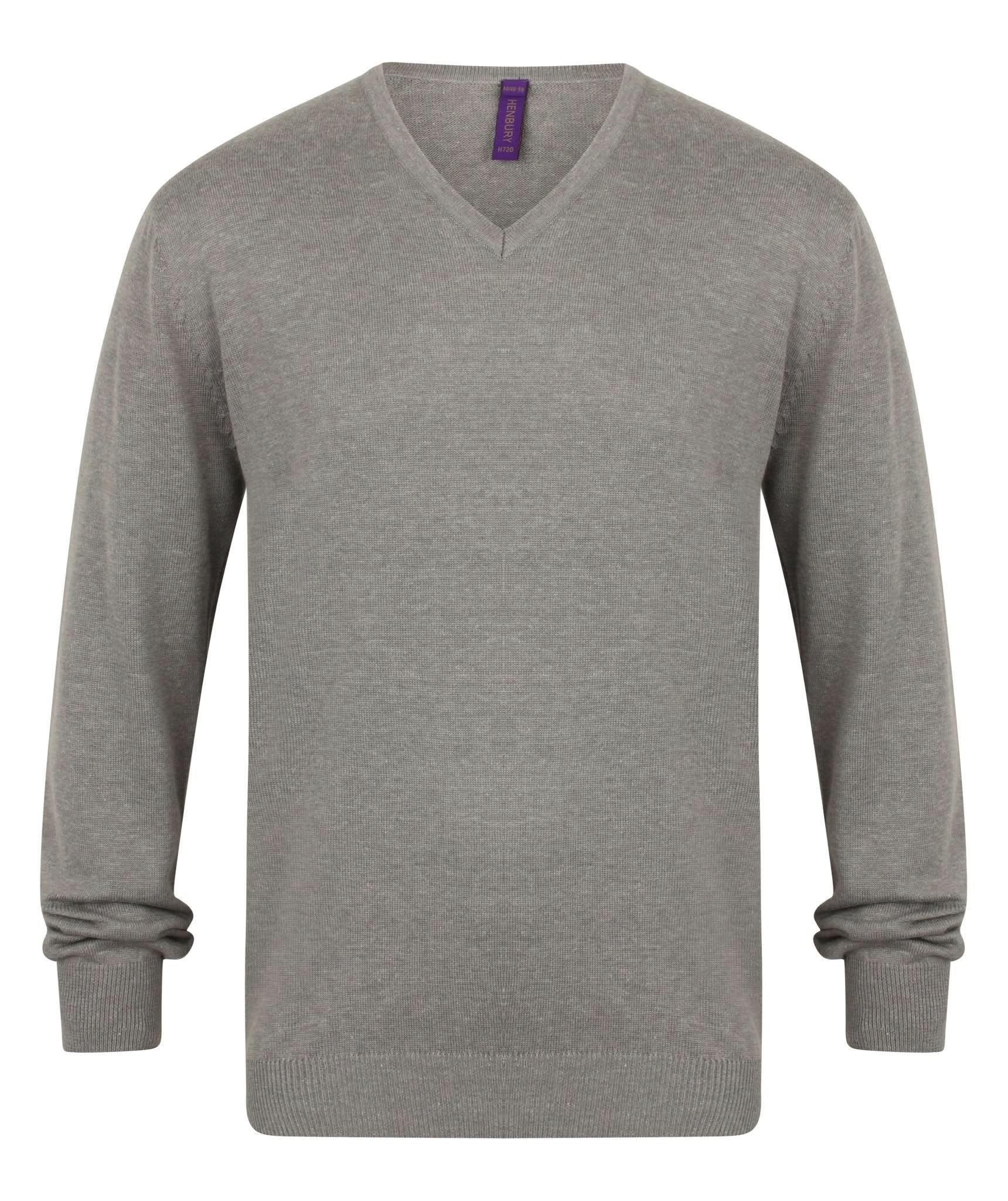 HB720: Mens V-Neck Jumper Mens Knitwear Henbury