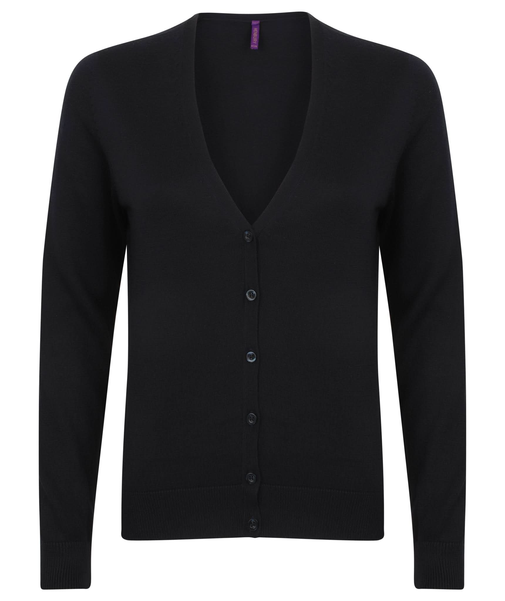 HB726: Ladies V-Neck Cardigan Womens Knitwear Henbury