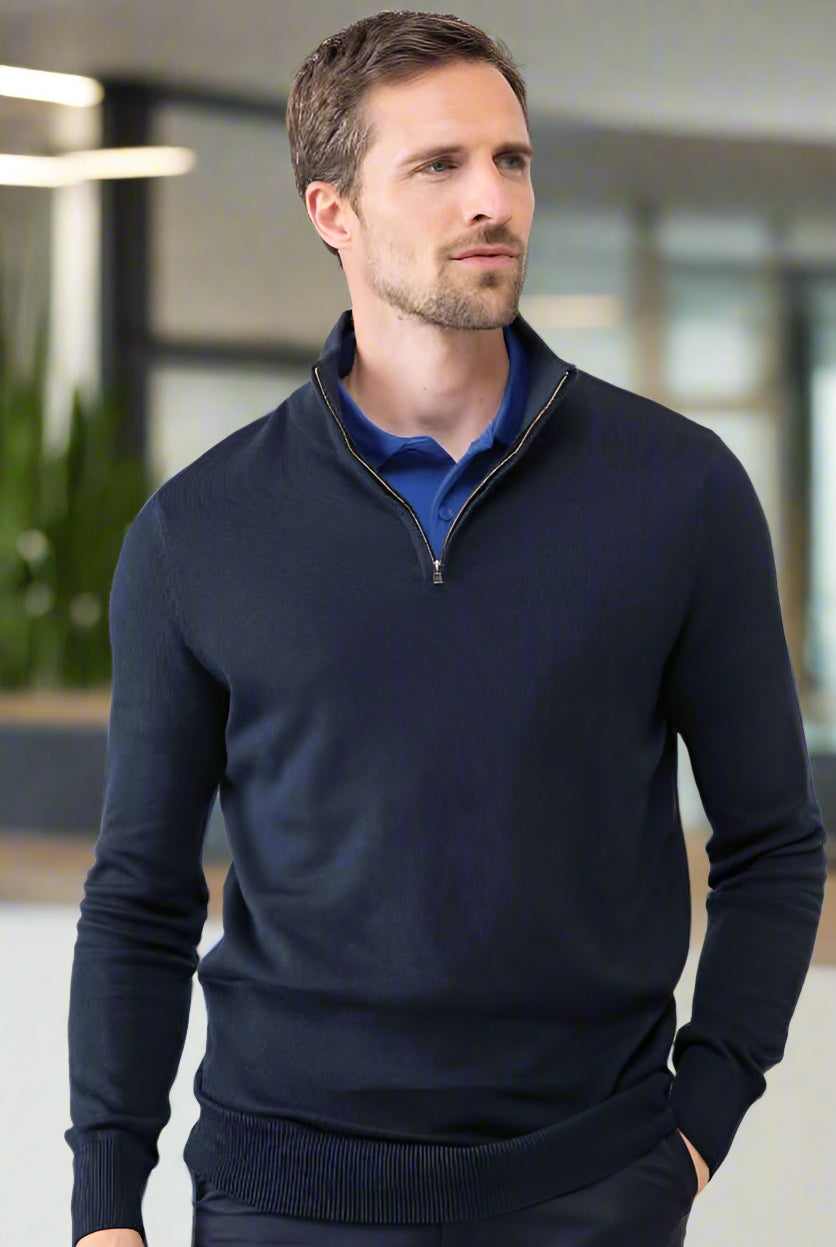HB729: Mens 1/4 Zip Jumper Mens Knitwear Henbury