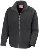 R115A: Horizon Mens Microfleece Jacket Mens Fleeces Result Black XS