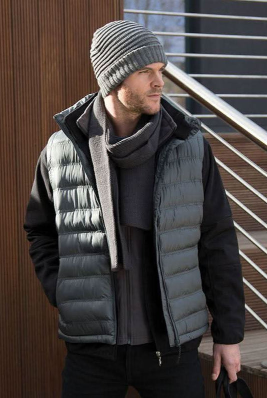 R193M: Ice Bird Padded Gilet Mens Bodywarmers Result Urban