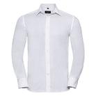 J922M: Mens Tailored Oxford Shirt Mens Long Sleeve Shirts Russell Collection