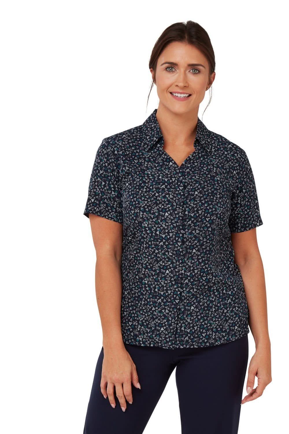 Jenni Triangle Print Ladies Blouse Blouses Vortex Designs