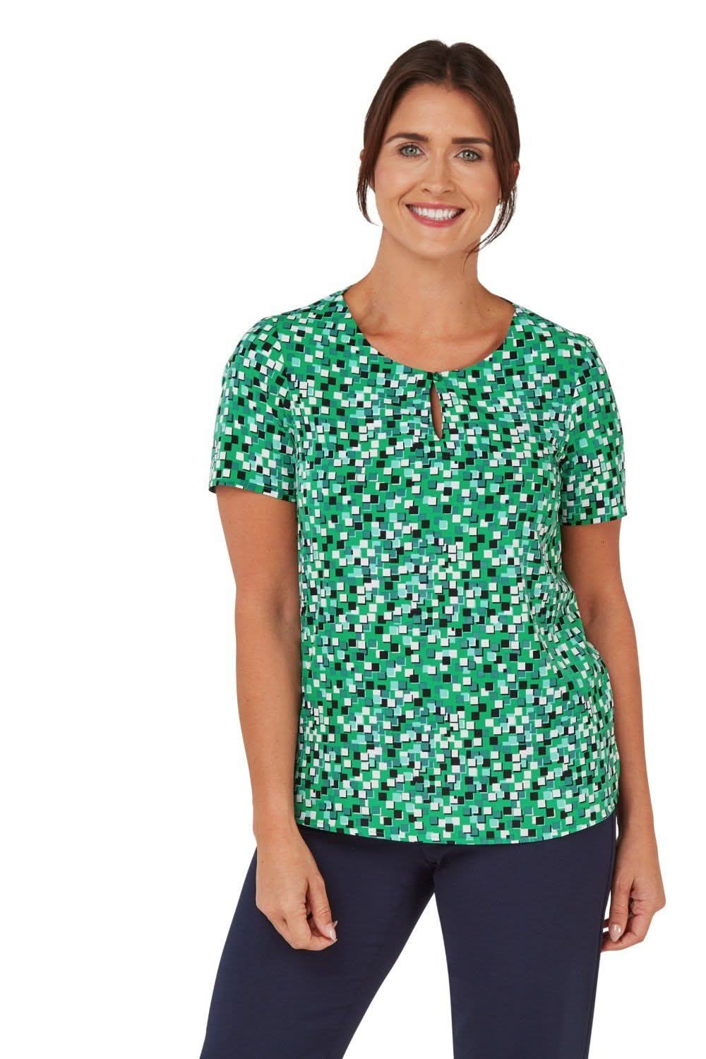 Kelly Keyhole Neck Ladies Blouse Blouses Vortex Designs