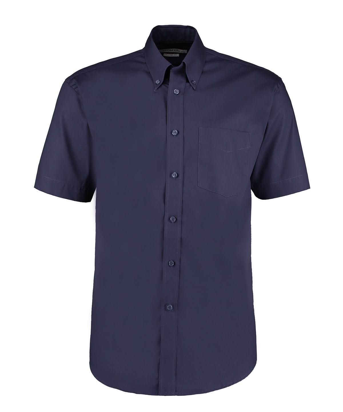 KK109: Men Short Sleeve Oxford Shirt Mens Short Sleeve Shirts Kustom Kit