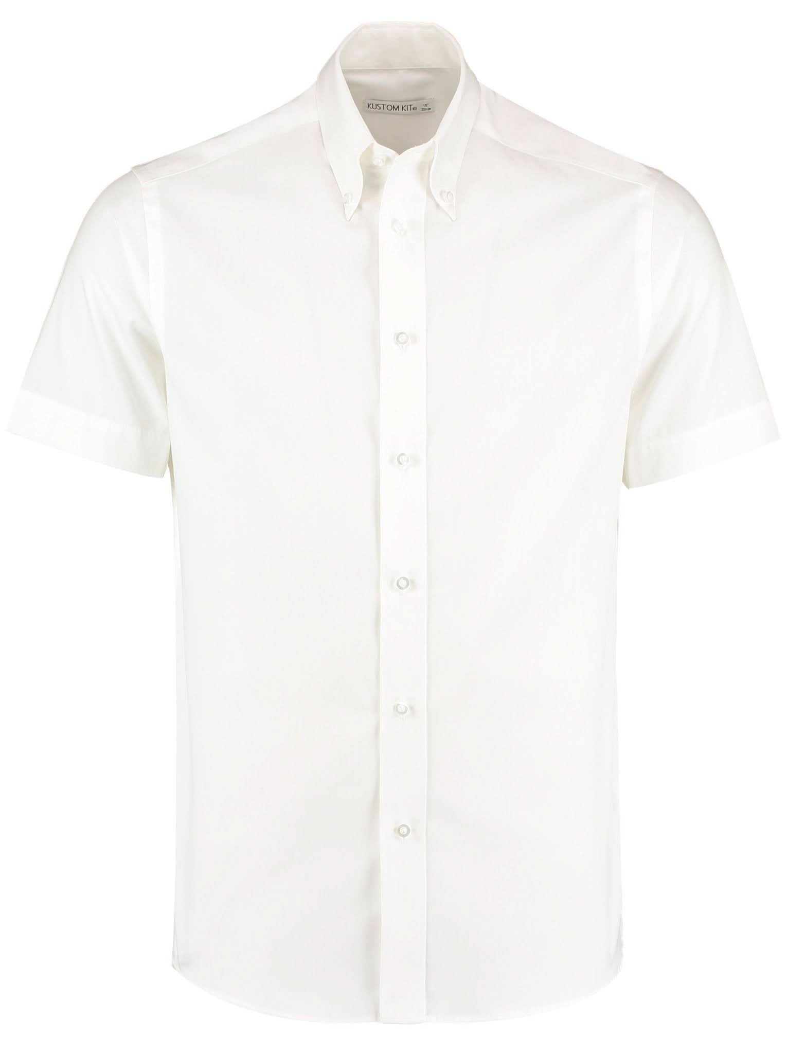 KK187: Short Premium Oxford Shirt Mens Short Sleeve Shirts Kustom Kit
