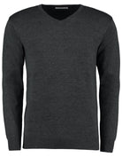 KK352: Arundel Mens V-Neck Sweater Mens Knitwear Kustom Kit Graphite 2XS