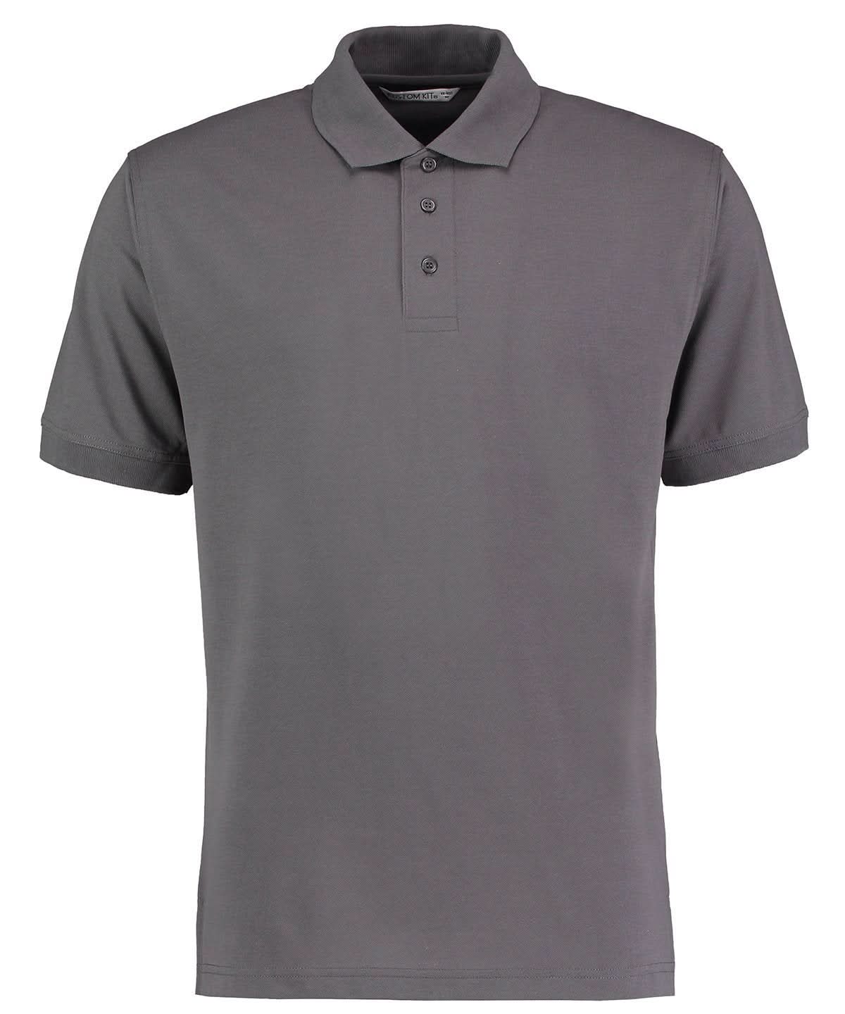 KK403: Klassic Superwash Mens Polo Shirt Mens Polos Kustom Kit Charcoal XS