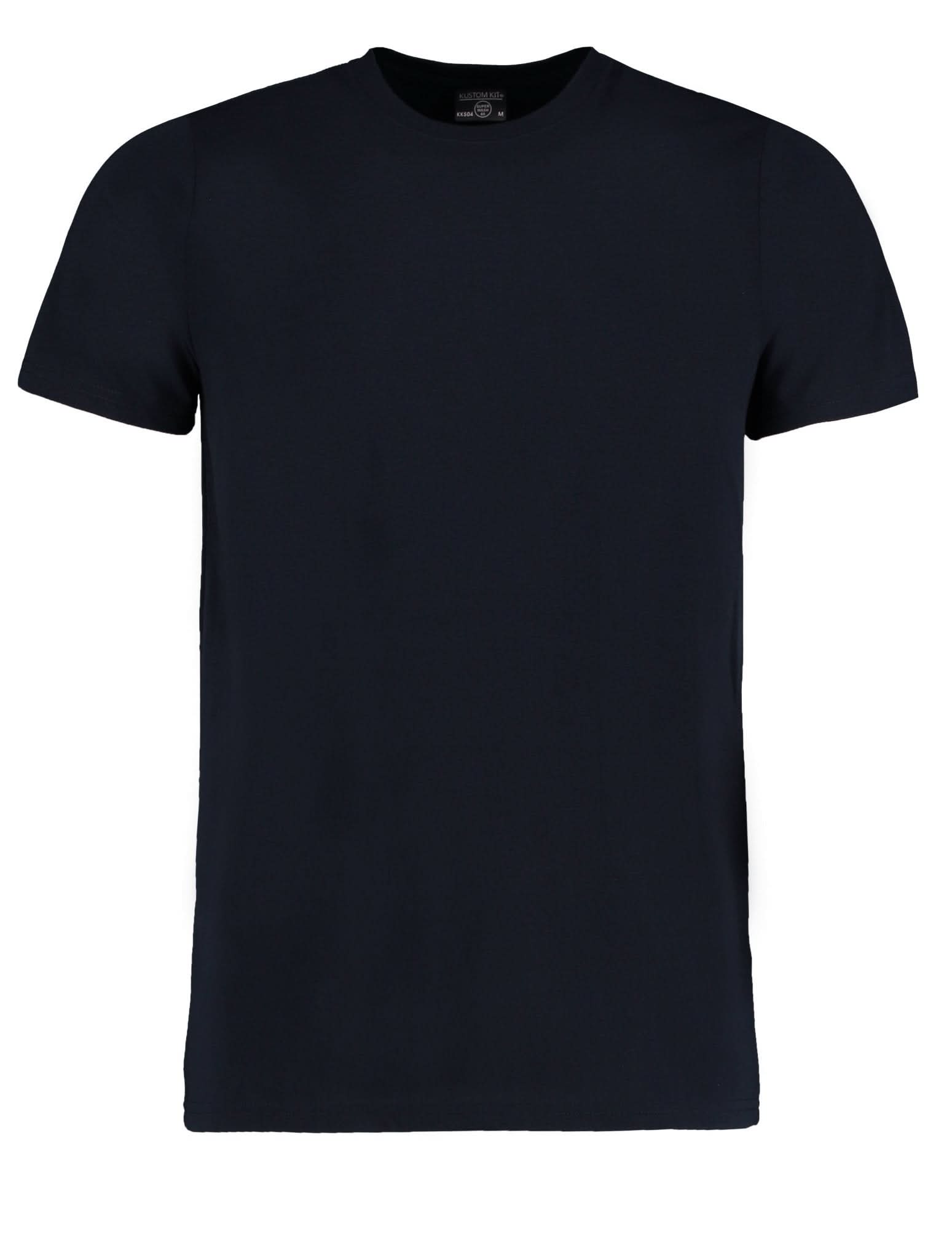 KK504: Superwash T-Shirt Mens T-Shirts Kustom Kit Navy XS