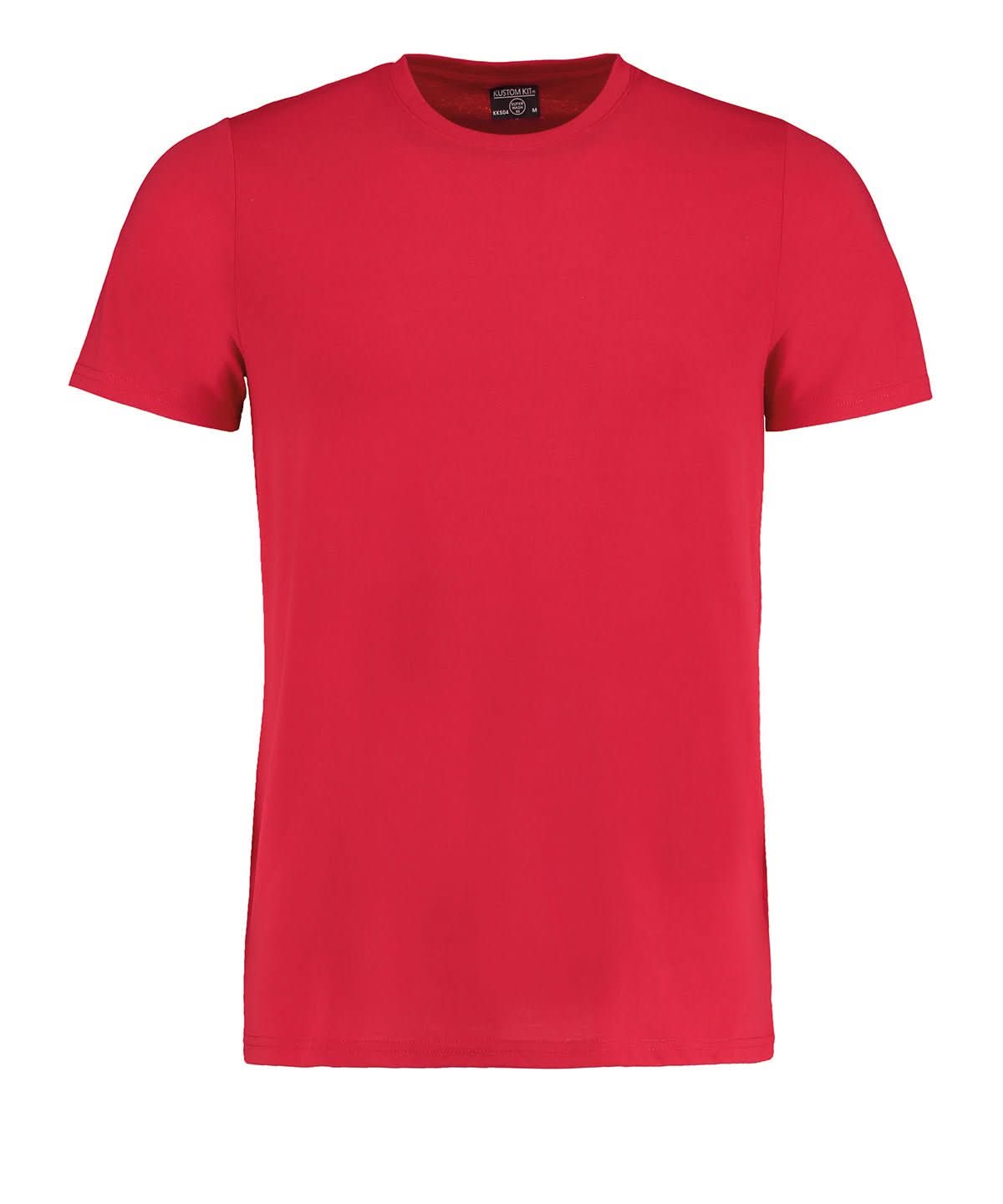 KK504: Superwash T-Shirt Mens T-Shirts Kustom Kit Red XS