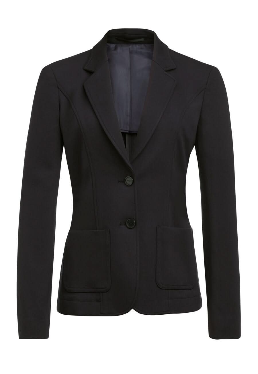 Libra Women's Slim Fit Jacket Ladies Suit Jacket Brook Taverner Black 6 Regular
