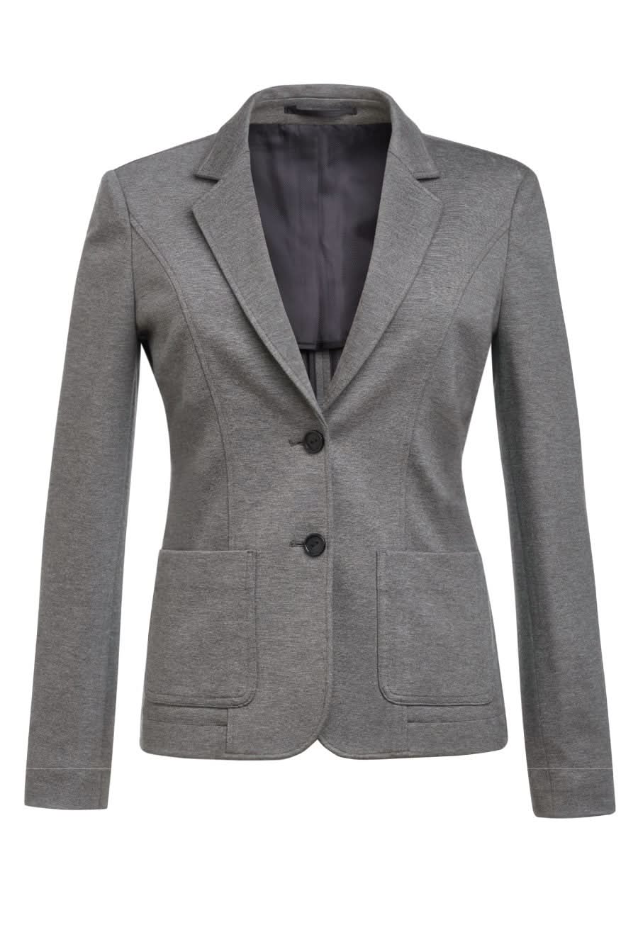 Libra Women's Slim Fit Jacket Ladies Suit Jacket Brook Taverner Grey 6 Regular