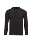 PR218: Mens Long John Roll Sleeve T-Shirt Mens T-Shirts Premier Black XS