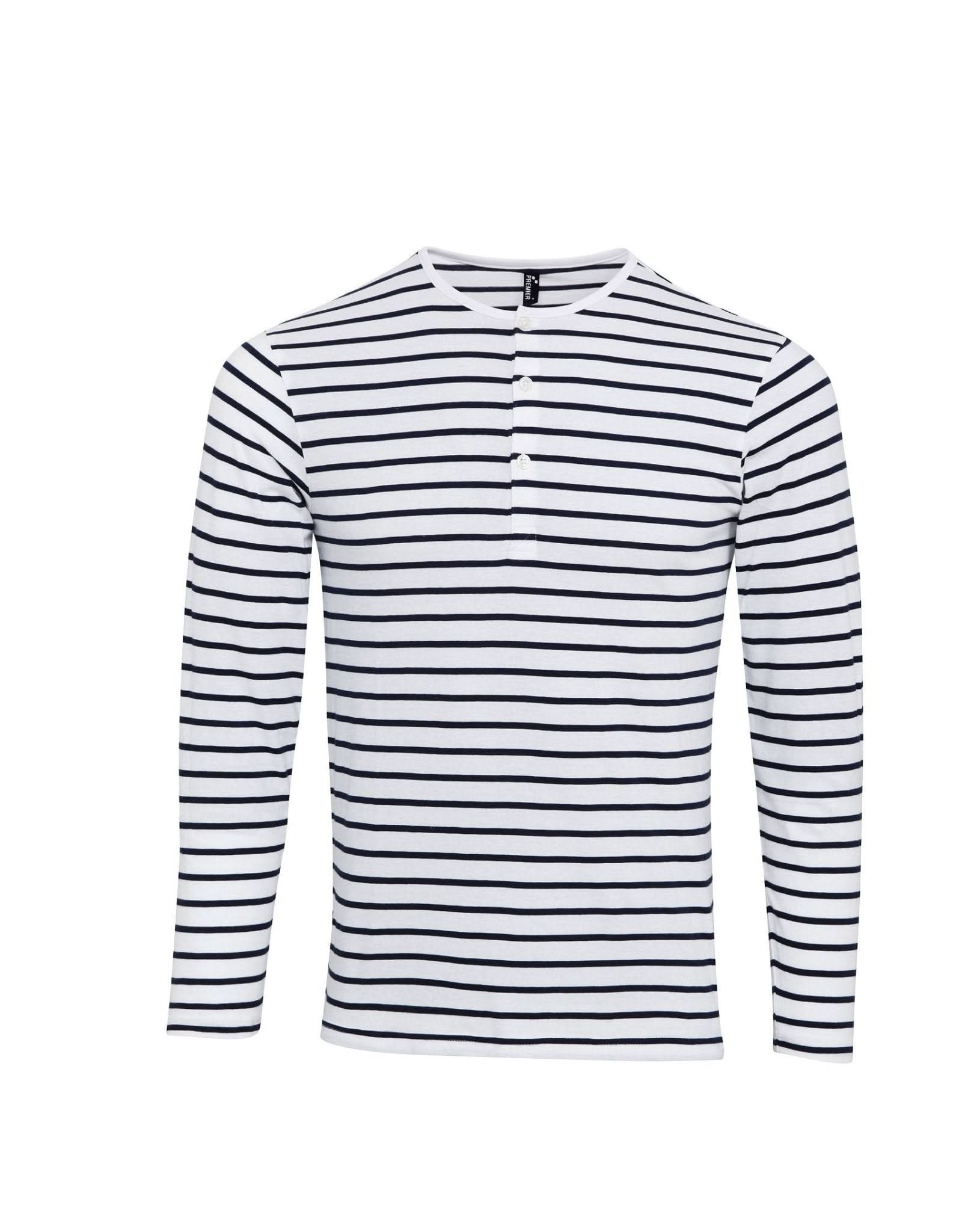 PR218: Mens Long John Roll Sleeve T-Shirt Mens T-Shirts Premier