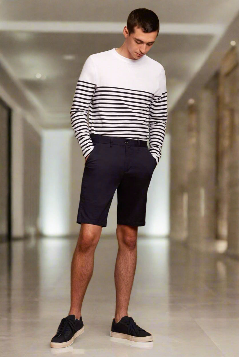 FR605: Mens Stretch Chino Shorts Mens Chinos Front Row & Co