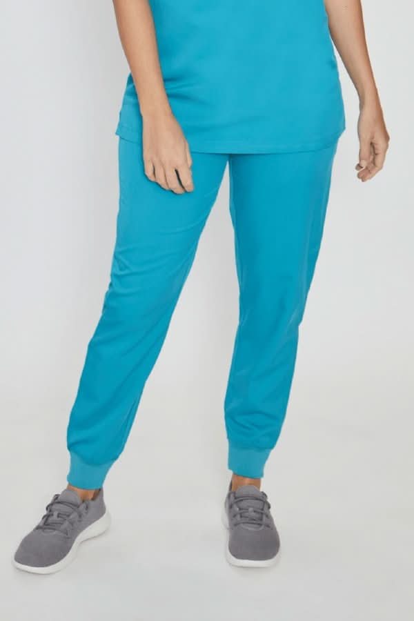 Neo Ladies "Simki" Jogger Scrub Trouser Scrubs Behrens Teal 2XS