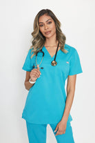 Nova Ladies "Simki" Scrub Top Scrubs Behrens Teal XS