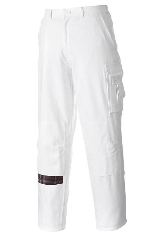 PW028: Decorators Trousers Workwear Portwest White S