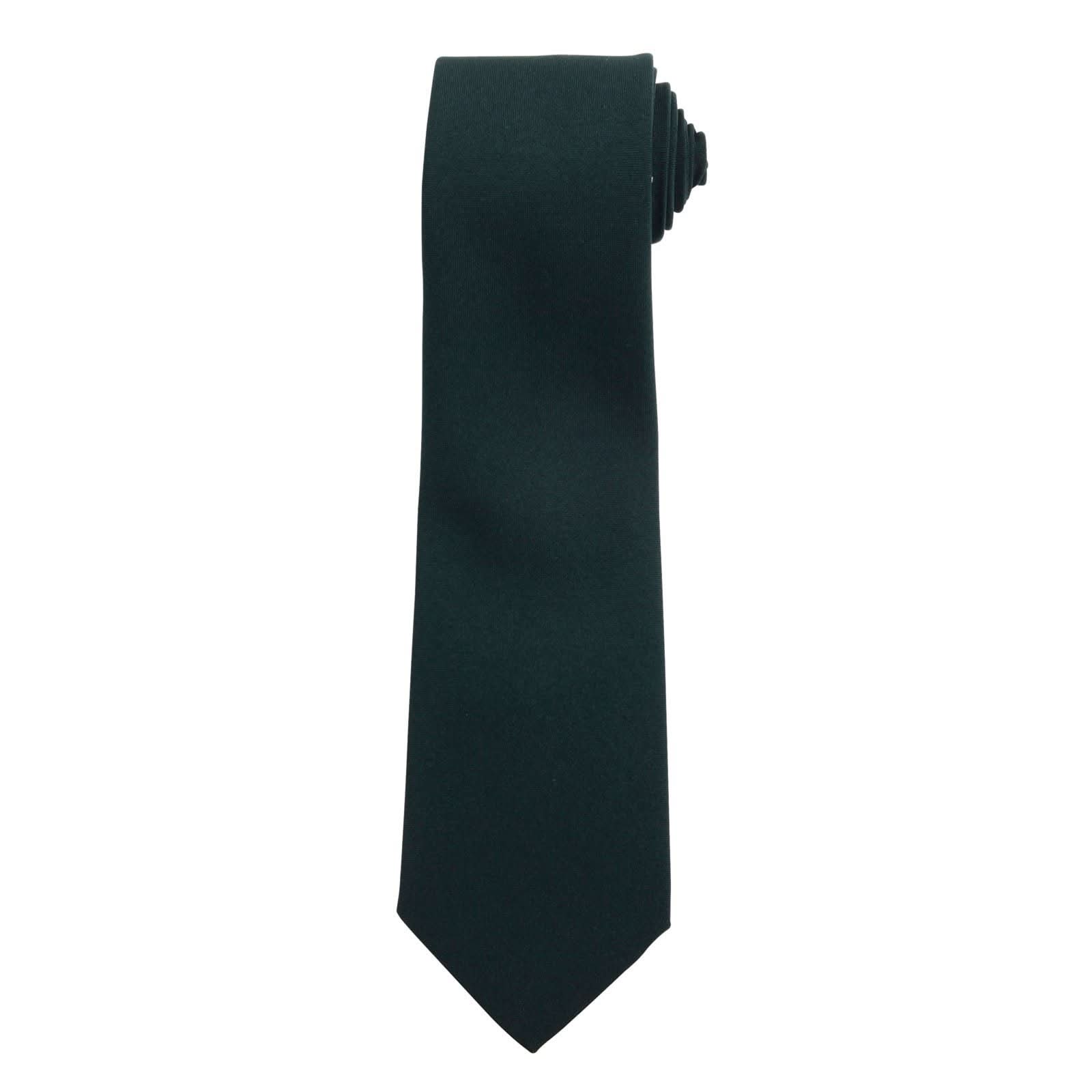 PR700: Mens Plain Work Tie Ties Premier Bottle Green Regular