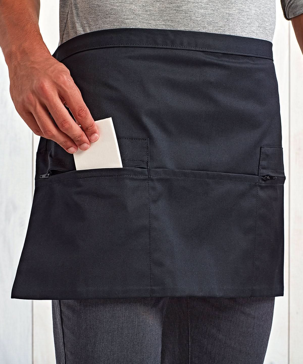 PR105 - Zip Pocket Waist Apron Aprons Premier