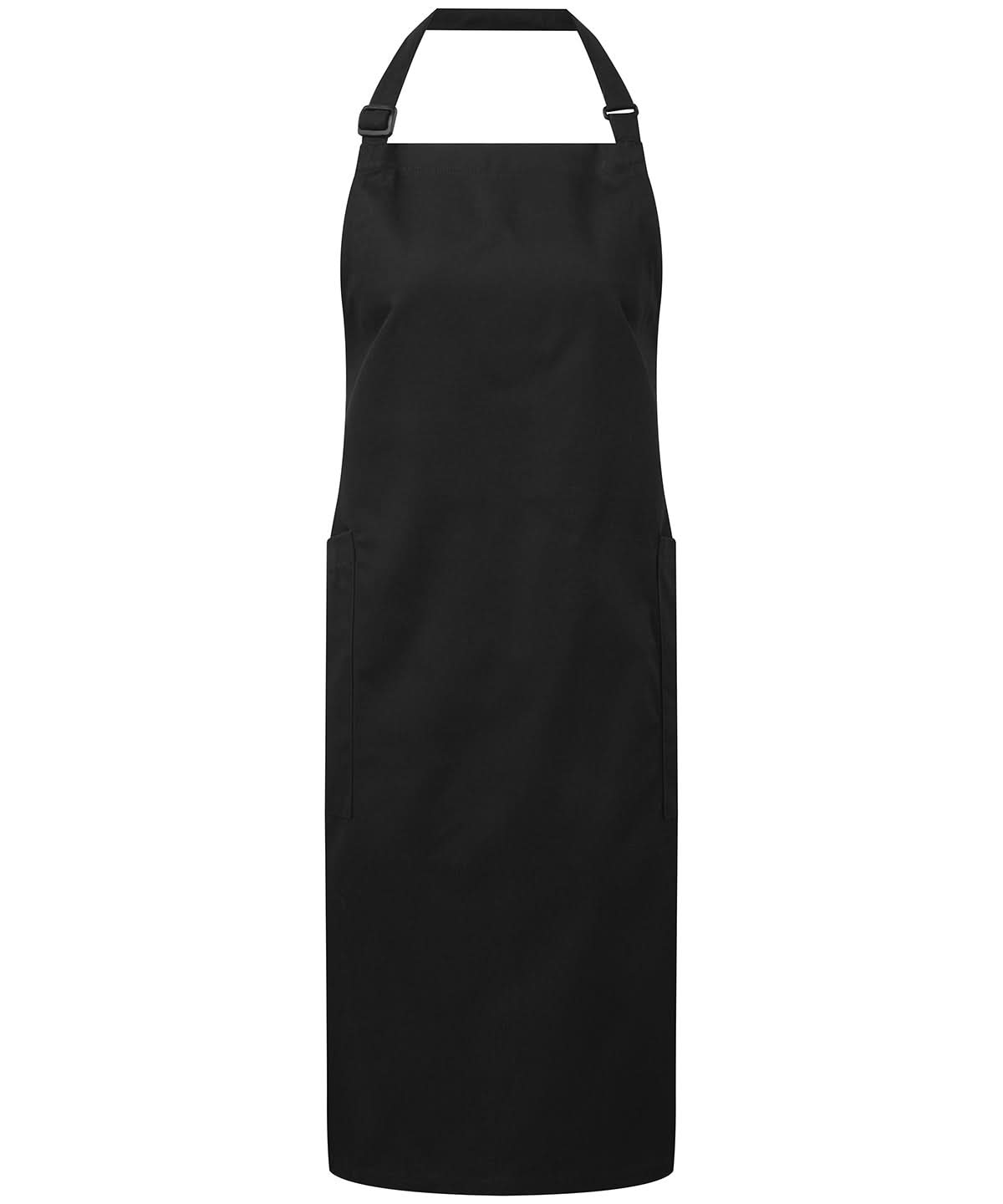 PR120: Organic Cotton Apron Aprons Premier Black Regular