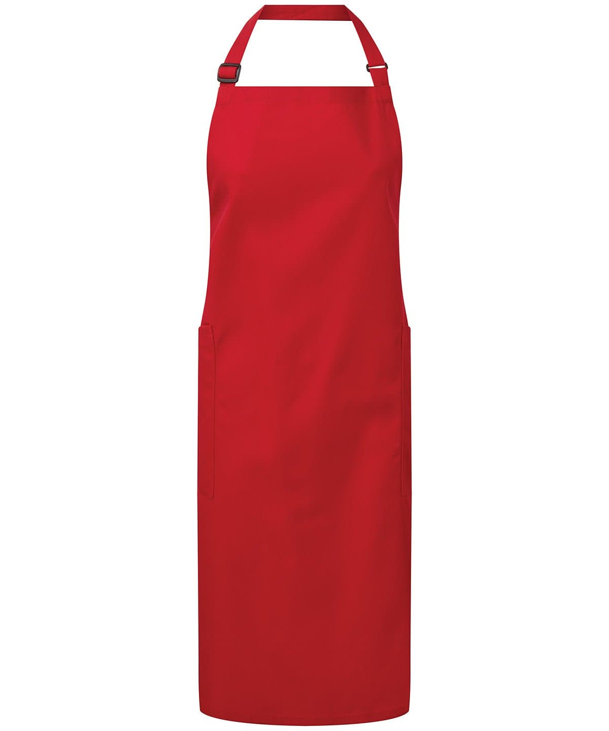 PR120: Organic Cotton Apron Aprons Premier Red Regular