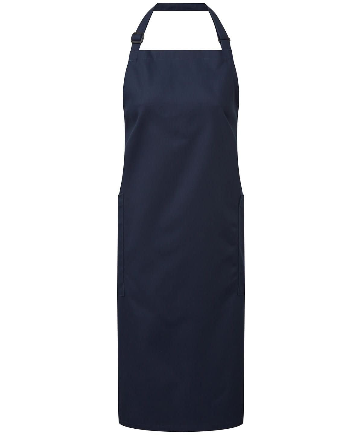 PR120: Organic Cotton Apron Aprons Premier Navy Regular