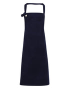 PR130: Heavy Cotton Canvas Bib Apron Aprons Premier Navy Regular