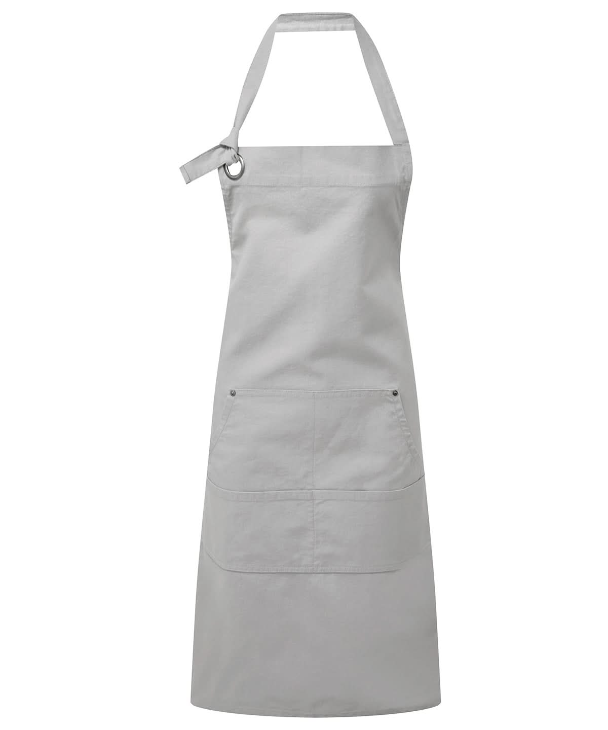 PR137: Heavy Cotton Canvas Apron Aprons Premier Silver Regular