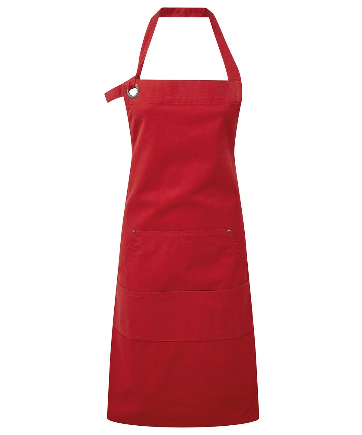 PR137: Heavy Cotton Canvas Apron Aprons Premier Red Regular