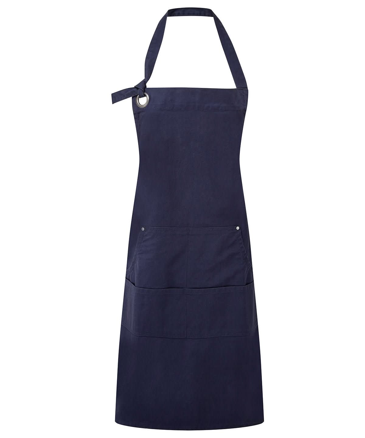 PR137: Heavy Cotton Canvas Apron Aprons Premier Navy Regular