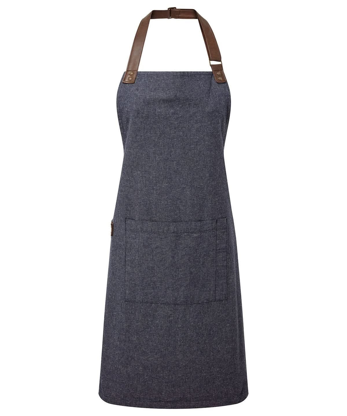 PR144: Annex Oxford bib apron Aprons Premier Navy Regular